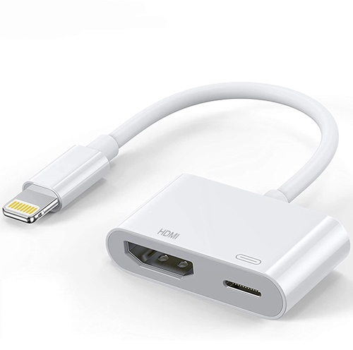 اتصال با کابل Lightning به AV 