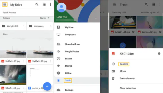 بازیابی اطلاعات از Google Photos