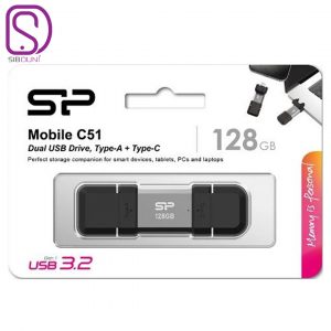 فلش مموری سیلیکون پاور با ظرفیت 128 گیگابایت مدل C51