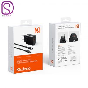 شارژر دیواری 33 وات مک دودو مدل CH-0922 به همراه کابل تبدیل تایپ سی