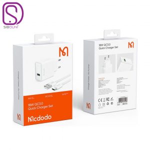 شارژر دیواری 18 وات مک دودو مدل CH-5750 به همراه کابل تایپ سی