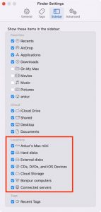 مشاهده فلش در Finder