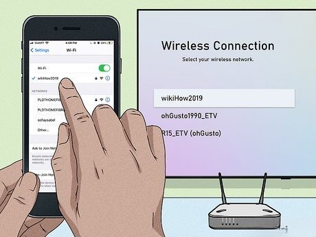 اتصال هر دو دستگاه به یک شبکه Wi-Fi