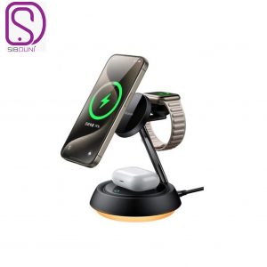 شارژر بی‌سیم 3 به 1 مک دودو مدل CH-4952